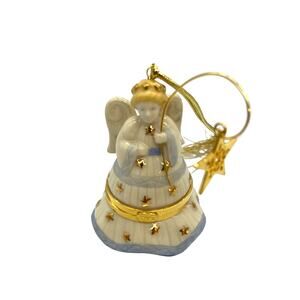 Lenox China Treasures Porcelain Angel Ornament with Hinged Trinket Box